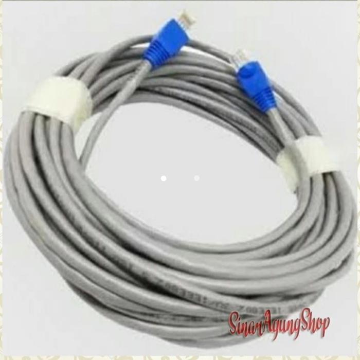 Gambar Kabel LAN Networking UTP Cat 5e 25 Meter Siap Pakai dari Sinar Agung Shop undefined Tokopedia