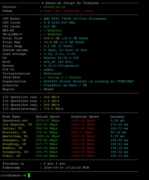 Gambar VPS AMD EPYC / Ryzen OS Linux / Windows - EPYC 16G4C 200G, Germany dari OKANE.ID undefined Tokopedia