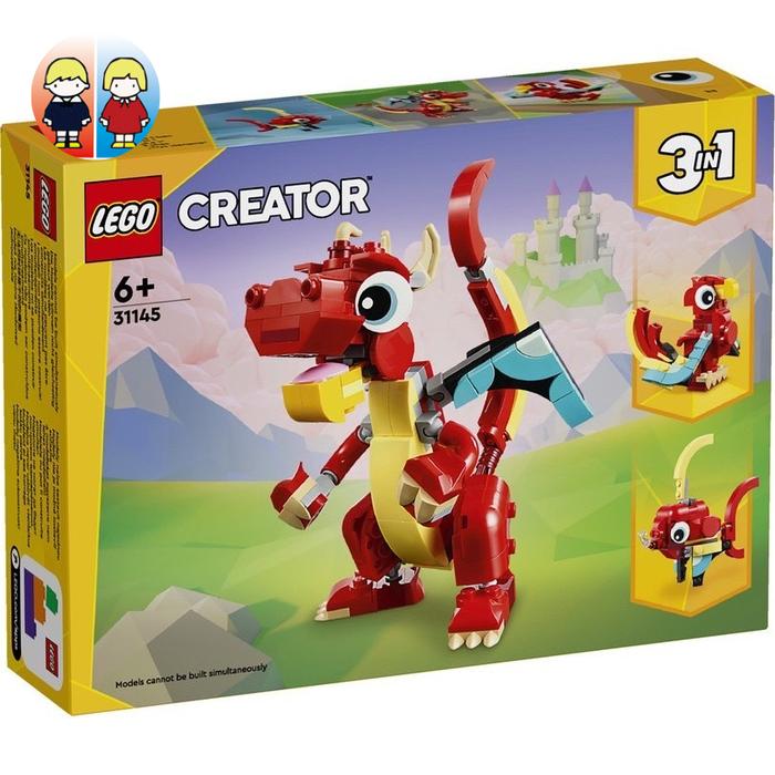 Gambar LEGO CREATOR 31145 3 in 1 RED DRAGON bird fish dari BungsunaBricks undefined Tokopedia