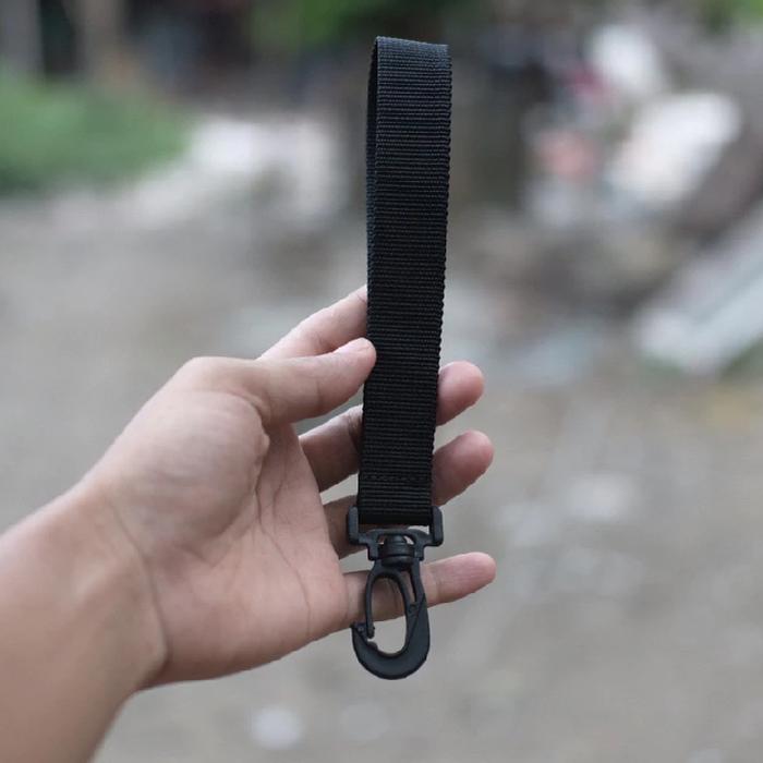 Gambar Keychain Polos Aksesoris Tali TAS Handbag Tas Tangan Jingjing pouch - Hitam dari WINHER Grosir Tas undefined Tokopedia