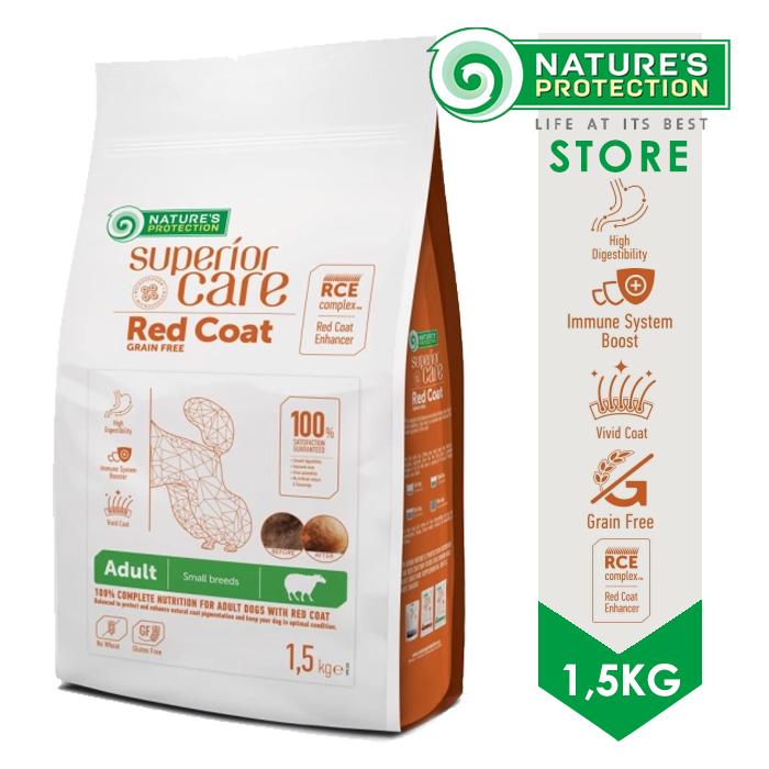Gambar Nature Protection Red Coat 1,5kg Makanan Anjing Nature's Protection - ADULT LAMB dari Nature Pet Store undefined Tokopedia