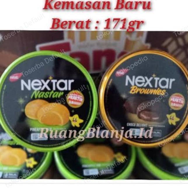 Gambar US [1 KARTON = 12 Kaleng × @171 gram] Nextar Nastar Nanas Brownies dari Bejo ID Mart undefined Tokopedia