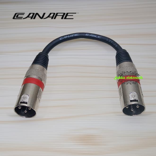 Gambar Audio Adapter/Kabel Audio Sambungan XLR Male to Male Canare 10 cm - Hitam, 10 cm dari sakka elektronik undefined Tokopedia