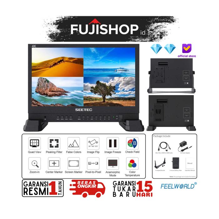 Gambar FeelWorld Atem 156 15.6" Inch Multicamera Broadcast Director Monitor - Standart dari FUJISHOPid undefined Tokopedia