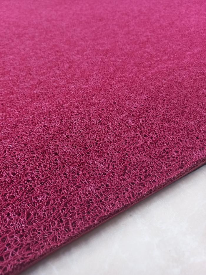 Gambar Keset Mie Ukuran Besar 80 x 120 cm Anti Slip Keset Bihun PVC GREY - BURGUNDY dari Martha Karpet Indonesia undefined Tokopedia