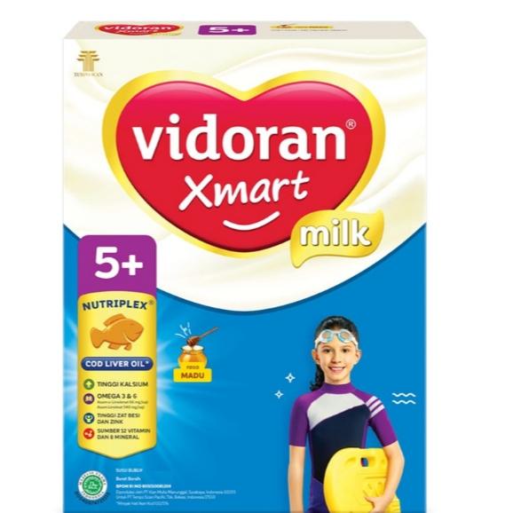 Gambar vidoran Xmart 5+ Susu  Anak 5-12 Tahun Madu 700 g dari farizashop1 undefined Tokopedia