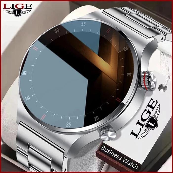 Jual LIGE Smart Watch Men Full Touch Bluetooth Call Sport Watch