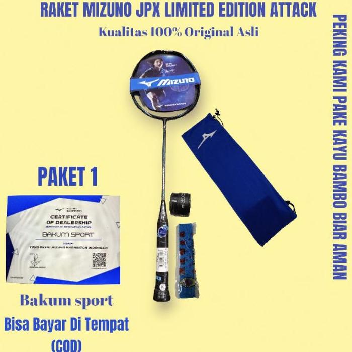 Gambar Terlaris Raket Mizuno Jpx Limited Edition Attack Plus Kualitas 100% - Paket 3 dari ALEX PERABOT undefined 4 Tokopedia