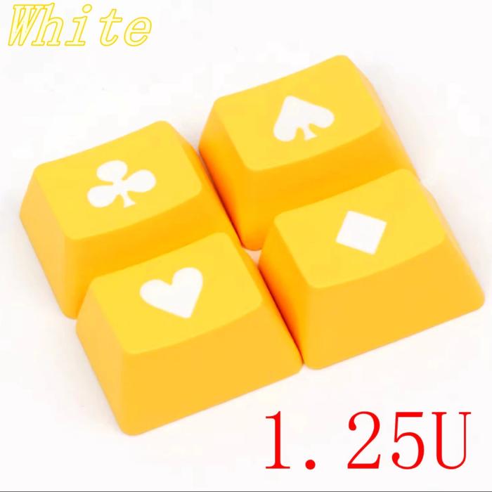 Gambar Keycap Keyboard Gaming Mechanical Lucu Unik Variasi Keycaps - Poker White dari Click & Go Tokopedia undefined Tokopedia