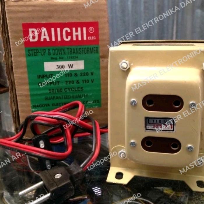 Jual trafo travo step up down 300 watt daiichi daichi 220v to 110v ...