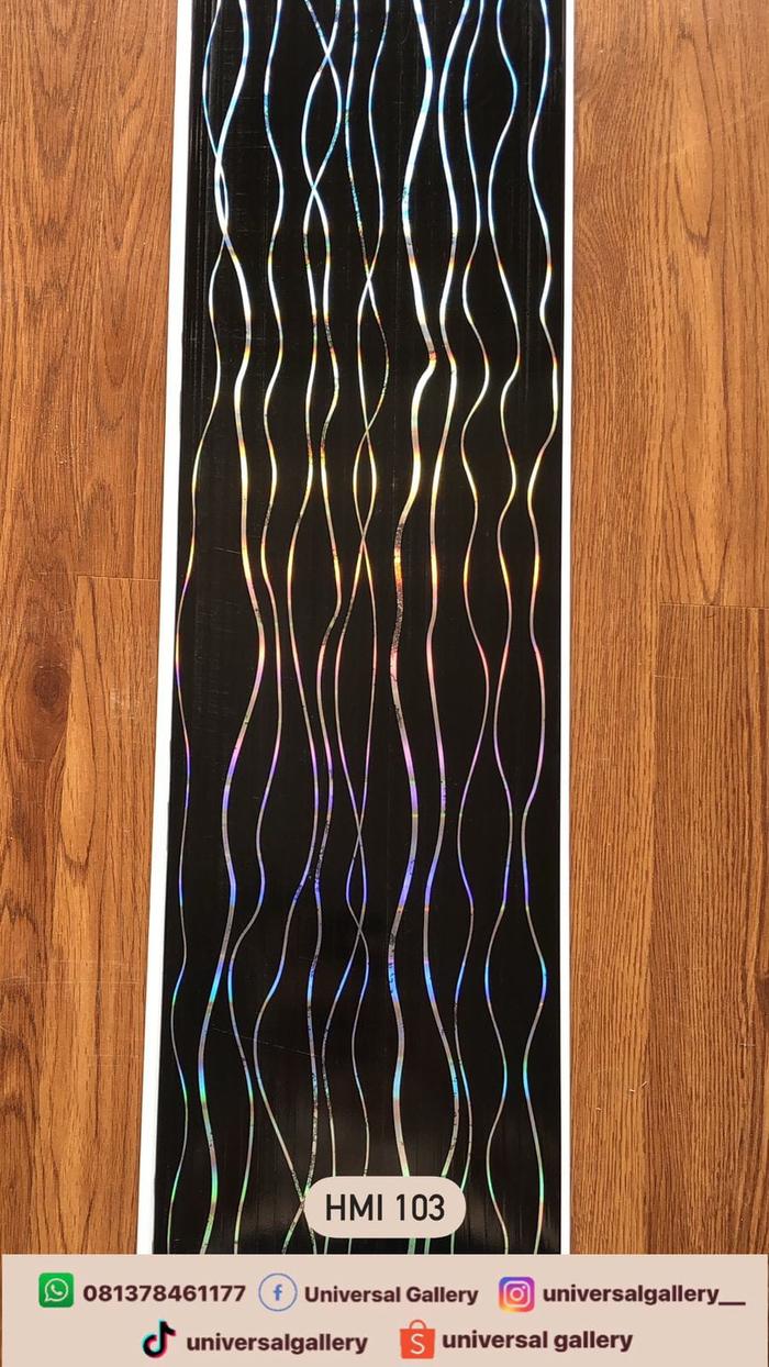 Gambar PLAFON PVC HITAM GLOSSY HARMONI SERIES - HMI 103 dari UNIVERSALGALLERY undefined Tokopedia
