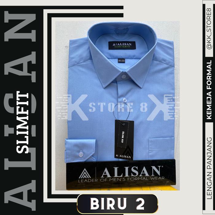 Gambar Kemeja ALISAN SLIMFIT lengan panjang (100% ORI) - Biru 2, 16 dari KenzShop92 undefined Tokopedia