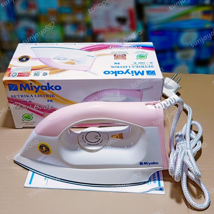 Gambar SETRIKA MIYAKO EI-1000 DRY IRON ANTI LENGKET dari Sunjaya882 undefined Tokopedia