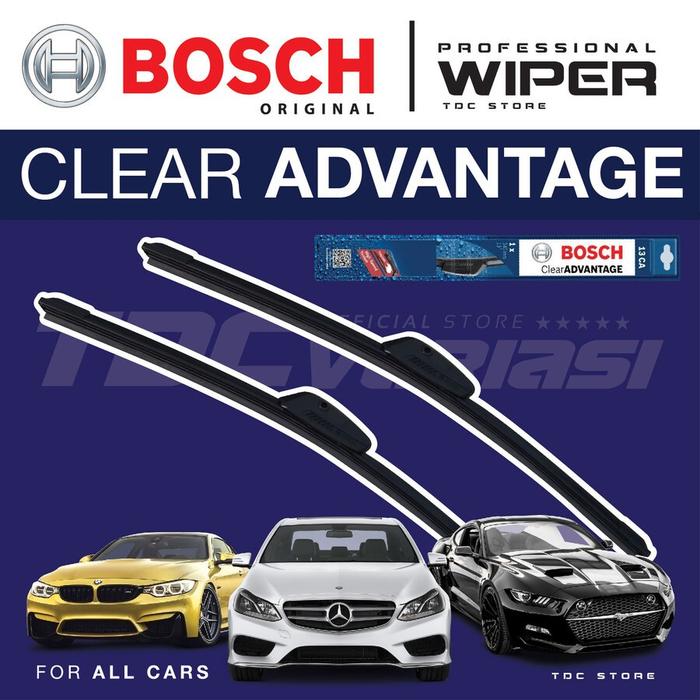 Gambar Hilux DC 2021 Wiper Blade Bosch Asli Clear Advantage Pisang - WIPER 2PCS dari TDC Variasi undefined Tokopedia