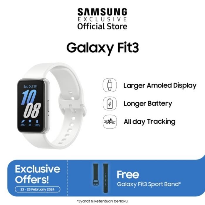 Gambar Samsung Galaxy Fit3 - Garansi Resmi Samsung - Silver dari Go Storeee_NEW undefined Tokopedia