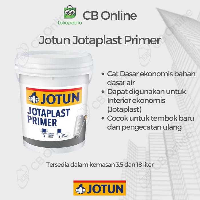 Gambar CAT DASAR TEMBOK JOTUN JOTAPLAST PRIMER - 18L dari CB Online Paint Store undefined Tokopedia