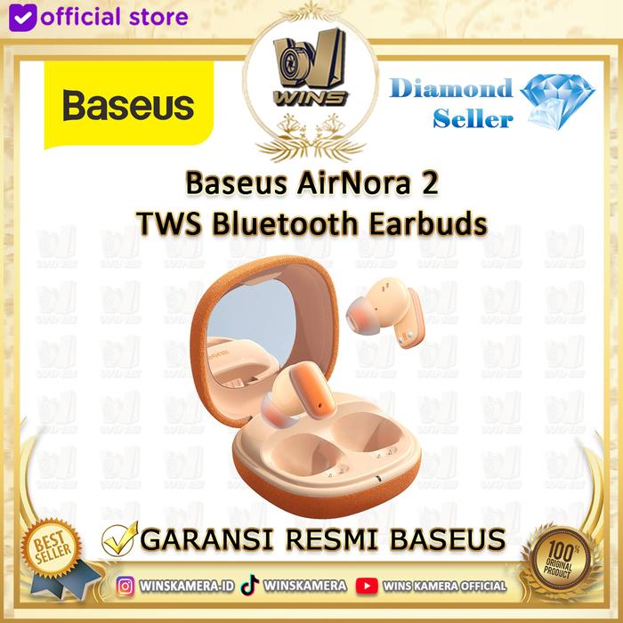 Gambar Baseus Airnora 2 True Wireless Bluetooth Earphones Earbuds TWS ANC - Gradient Orange dari WINS OFFICIAL STORE undefined Tokopedia