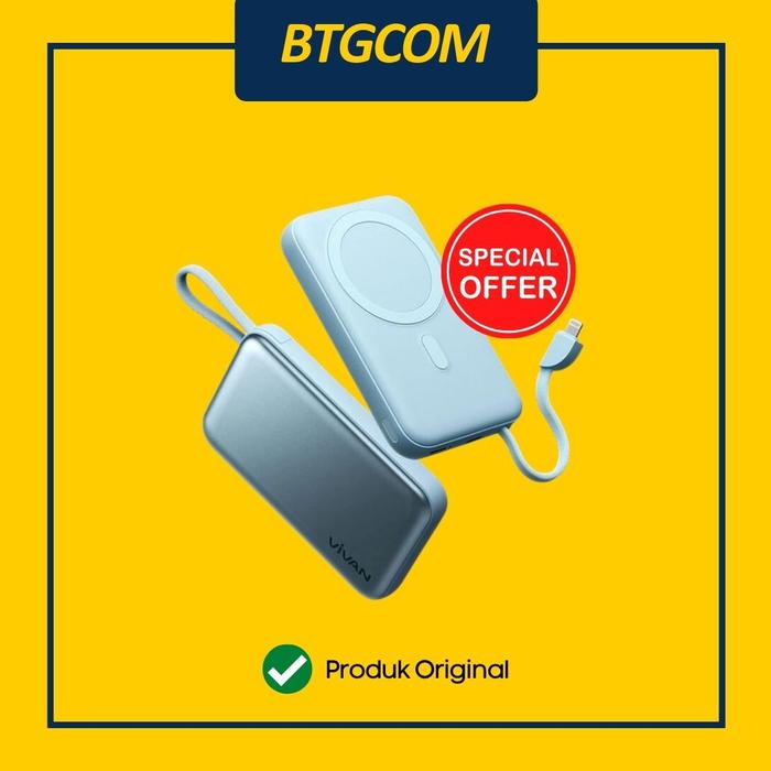 Gambar POWERBANK VIVAN VPB-W13 10000MAH WIRELESS MAGNETIC FAST CHARGING dari btgcom undefined Tokopedia