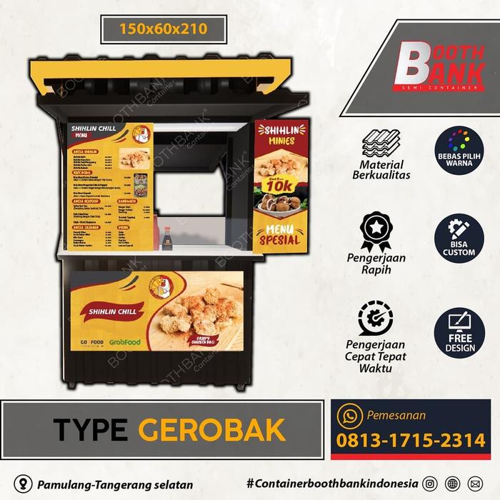 Gambar Booth Gerobak Container - Gerobak Jualan dari ContainerBoothBank undefined Tokopedia