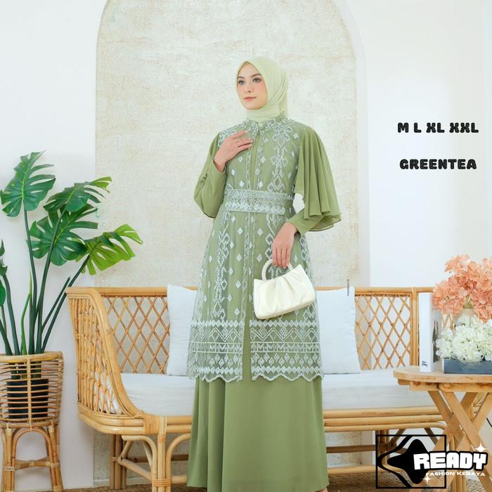 Gambar Gamis - Gamis Mia Gratis Hijab - Kebaya - Gamis Cantik - Gamis Murah - Black, M dari readykebaya undefined 3 Tokopedia