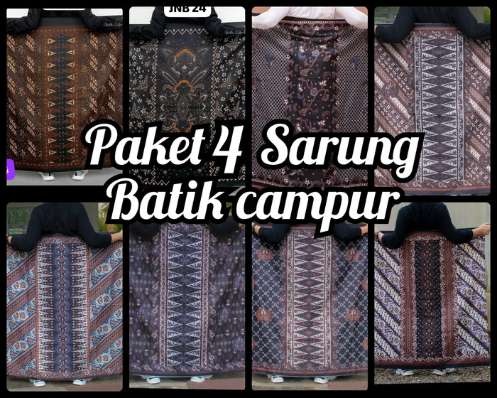Gambar Sarung Batik 100ribu dpt 3 pcs dengan kualitas terjamin dan harga terjangkau - paket 4pcs, All Size dari Batik Lisa undefined Tokopedia