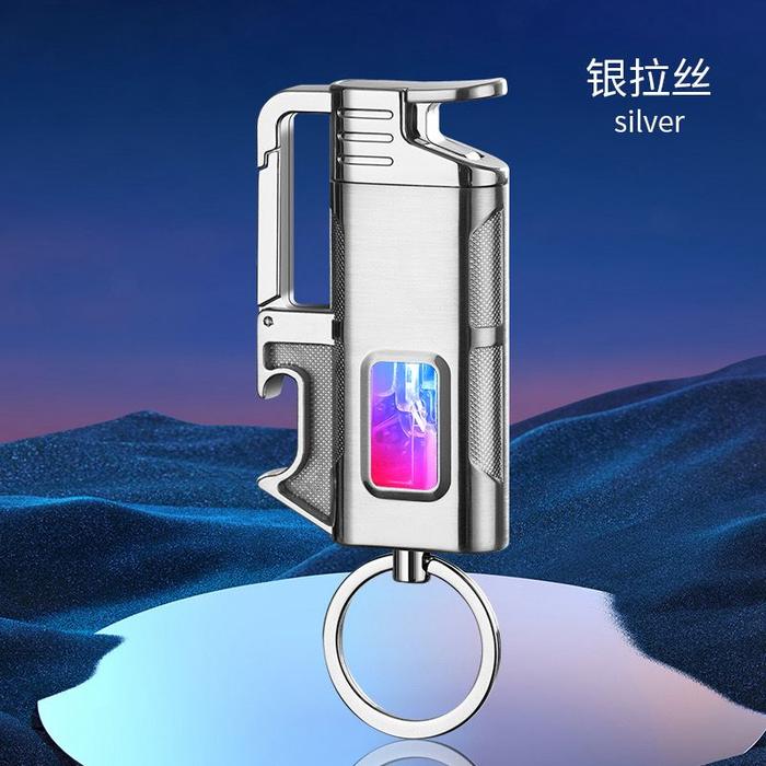 Gambar Korek Api Gantungan Kunci LED 028 Korek Unik Plus Pembuka Botol Gift - Silver dari KAROSENE28 undefined Tokopedia