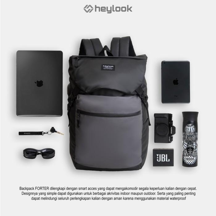Tas Ransel Waterproof Smart Backpack Galardo Black Tas Ransel