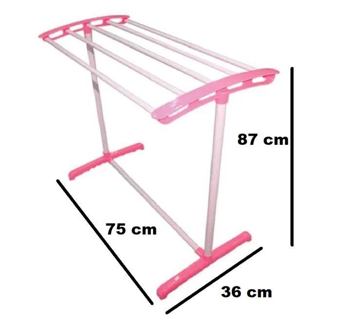 Gambar Stainless Steel Towel Hanger / Jemuran Handuk Pakaian Lipat - CH15 PInk, tanpa bubble dari Tristan Store Surabaya undefined Tokopedia