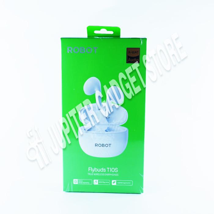 Gambar Robot Flybuds T10S Headset Bluetooth Semi in Ear Wireless TWS Earbuds - Ungu dari Jupiter Gadget Store undefined Tokopedia