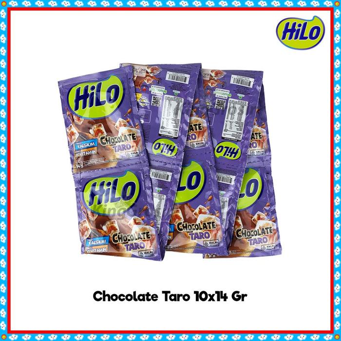 Gambar HiLo Minuman Serbuk Tinggi Kalsium Kemasan Renceng 10 Sachet - Choco Taro dari King Grosir Murah undefined Tokopedia