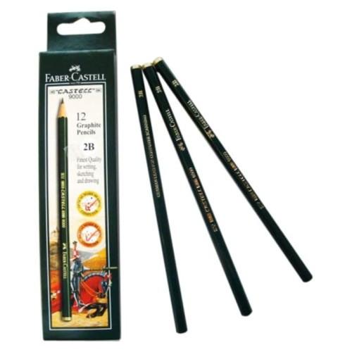 Gambar (1 PACK ISI 12) Pensil 2B Faber Castell - Pensil 2B Staedtler - Faber Castell dari OK IS omah kuning is undefined Tokopedia