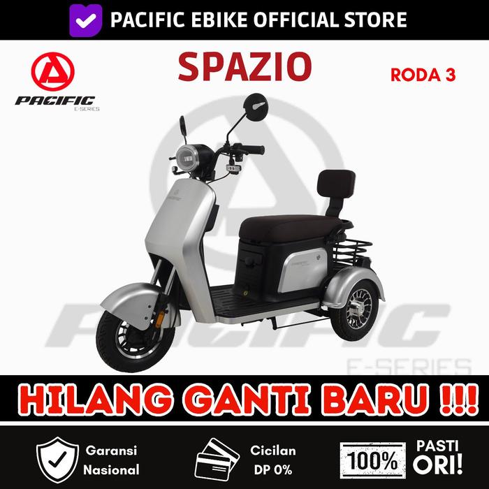 Gambar Motor Sepeda Listrik Exotic Spazio by Pacific Exotic - Guardian Silver dari otobot-id undefined Tokopedia