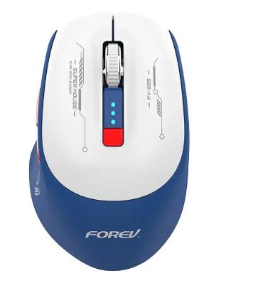 Gambar Mouse Forev Wireless Bluetooth Rechargeable Silent - Eva Blue dari ONLINE KLIK TRINITY undefined Tokopedia