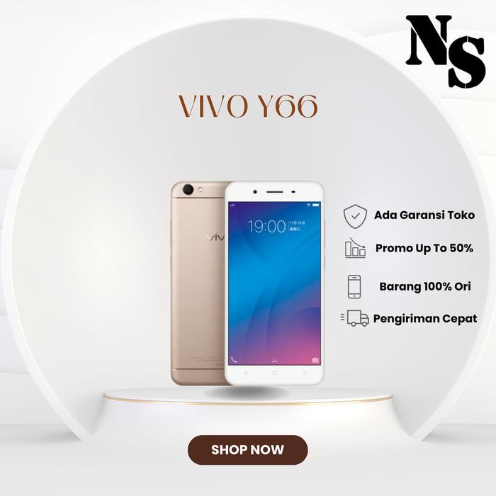 Gambar hp Handphone vivo y66 4/64gb garansi resmi - Y66 4/64GB, Gold dari Nirlaba Electronic undefined Tokopedia