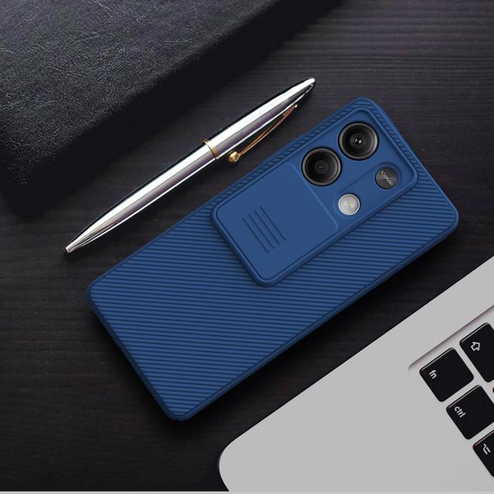 Gambar Case Redmi Note 13 Pro 5G/Pro+ 5G/4G Nillkin CamShield Camera Slide - Blue, Note 13 5G dari Nillkin Official undefined Tokopedia