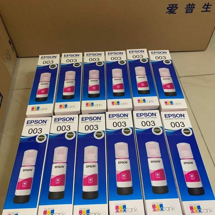 Gambar tinta printer epson 003 original Epson L1110, L3100, L3101, L3110 - Merah dari duta stationry undefined Tokopedia