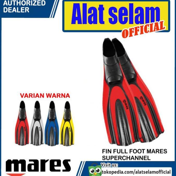 Gambar Fin Diving Mares Superchannel Kaki Katak Selam Snorkeling No Cressi - Putih, 36-37 dari Gift of Bles undefined Tokopedia