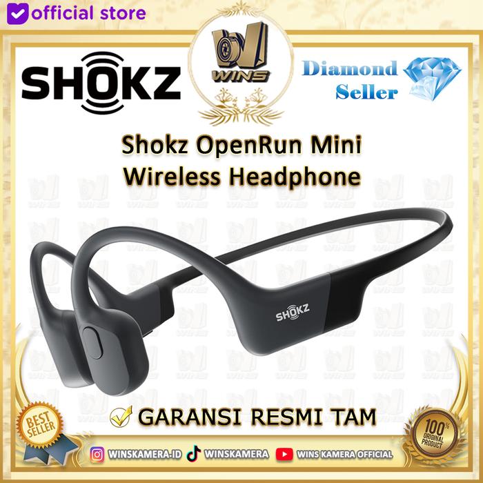 Gambar Shokz OpenRun Mini Wireless Headphone - Aftershokz Open Run Mini - Black dari WINS OFFICIAL STORE undefined Tokopedia