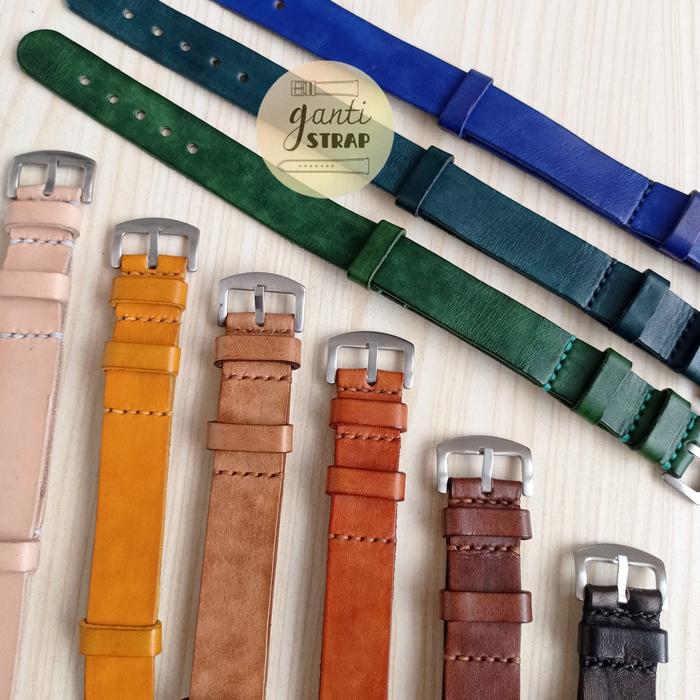 Jual ZL-07 Tali Jam Kulit Asli Zulu Leather Strap Casio Seiko