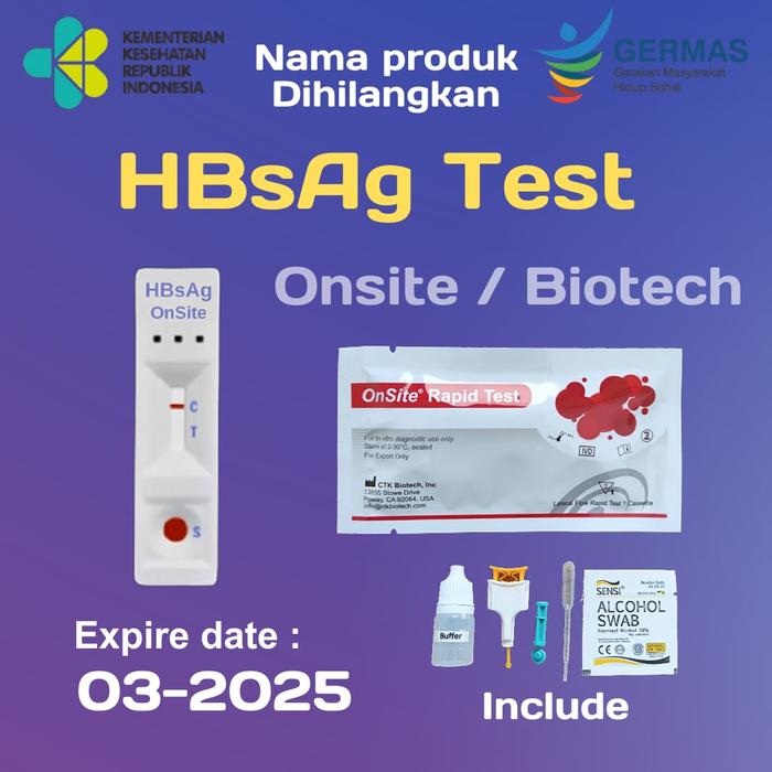 Gambar HBsag Test Card - tes Hepatitis B akurat mandiri - OnSite dari Dunia Alkes 48 undefined Tokopedia