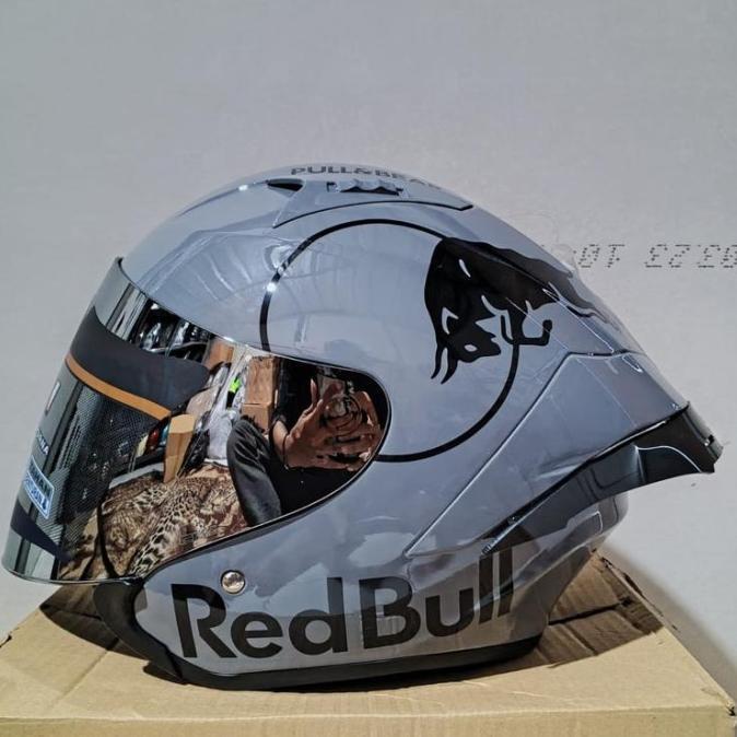 Gambar Helm Motor Half Face Motif Redbull Original Sni Paket Ganteng Spoiler dari MartSercv undefined Tokopedia