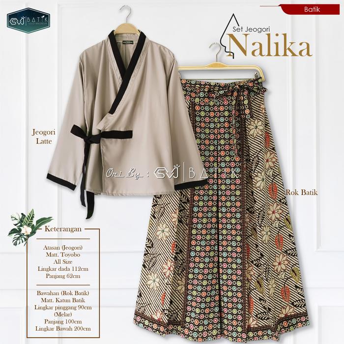 Gambar One set wanita kekinian batik set rok hanbok cardigan elegant - set hyun nalika, atasan saja dari Prassaditio undefined Tokopedia