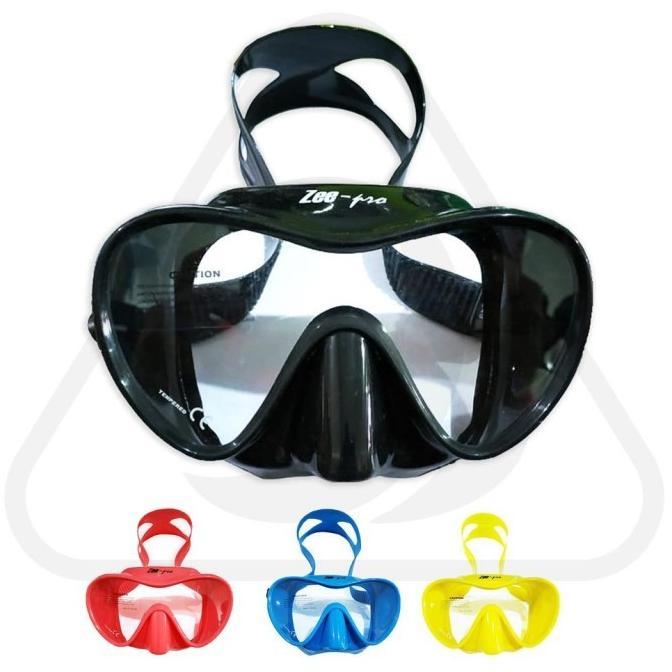 Gambar Mask Zeepro Diving Frameless F1 Pi Masker Scuba Snorkeling No Cressi - Black dari Gift of Bles undefined Tokopedia