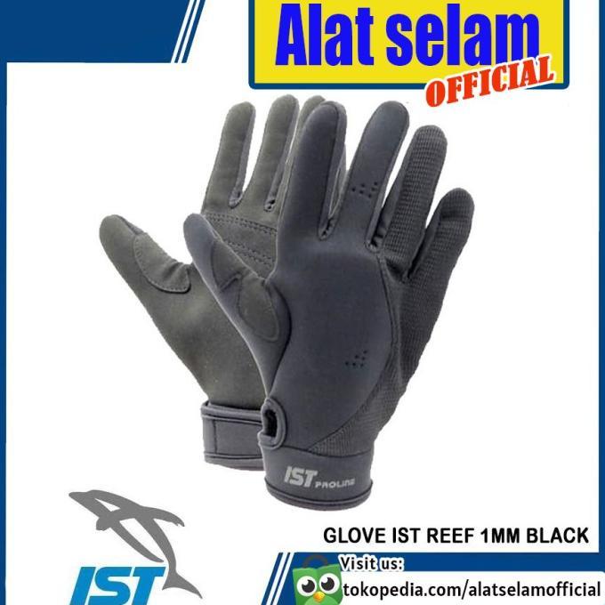 Gambar Glove IST Reef 1mm Black Sarung Tangan Selam Scuba Diving No Cressi - XS dari Gift of Bles undefined Tokopedia