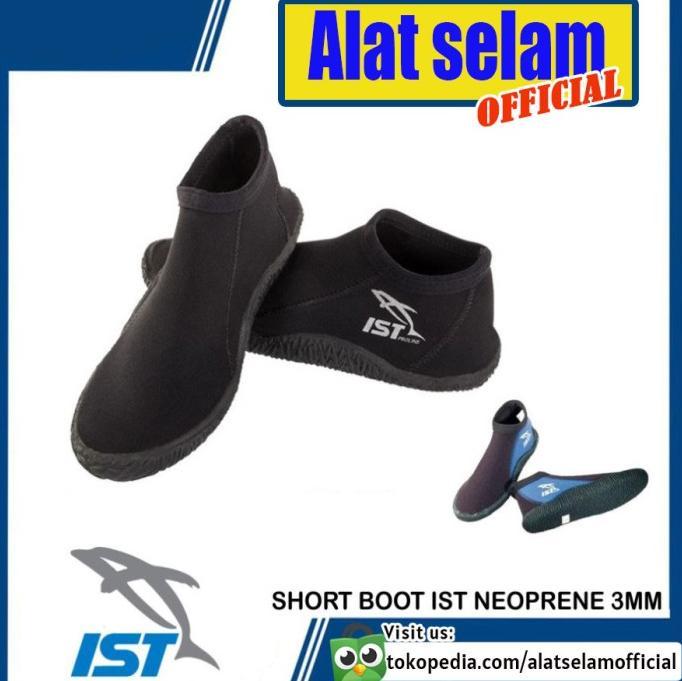 Gambar Short Boot Scuba Diving IST 3mm Sepatu Karang Selam Booties No Cressi - Biru, 1 (30) dari Gift of Bles undefined Tokopedia
