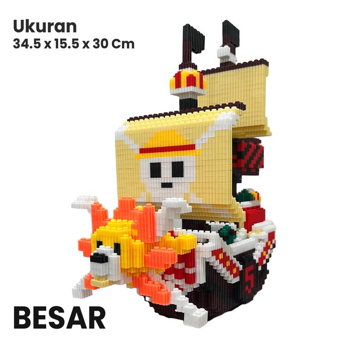 Gambar Micro Block Kapal Sunny Go One Piece Mainan Lego Figure Anime Populer - Besar dari Co Brix undefined Tokopedia