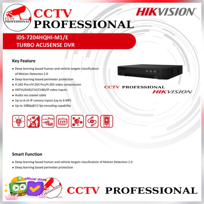Promo HIKVISION DVR CHANNEL iDS-7204HQHI-M1/E 5MP HIKVISION