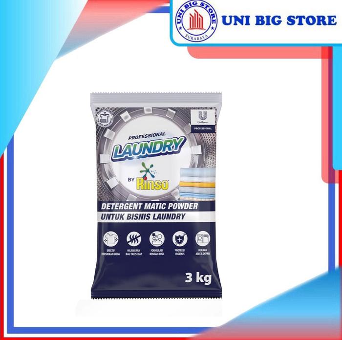 Gambar Rinso Matic Sabun Bubuk Detergent Powder 3 kg Deterjen Mesin Cuci dari Uni Big Store undefined Tokopedia