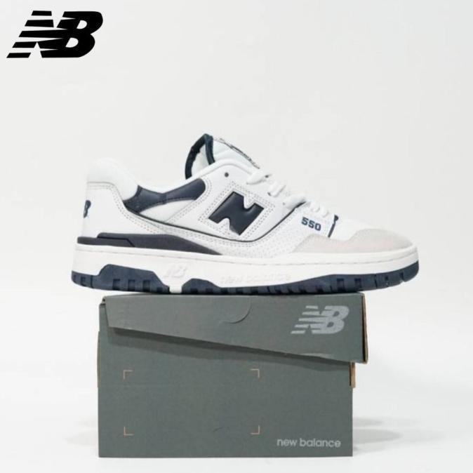 Gambar INSTAN SEPATU NB NEW BALANCE 550 WHITE NAVY LARIS - 43 dari &#39;SHOE STALKER undefined Tokopedia