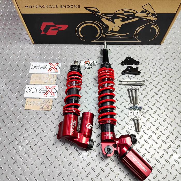 Gambar Shock Tabung Profender X-Series Front & Rear Red Sprint Prima - FRONT&REAR dari Boss Vespa undefined Tokopedia